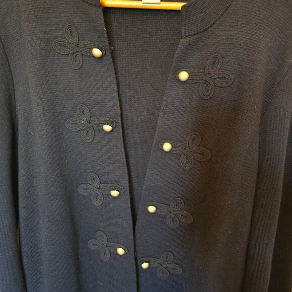 LNWOT  -  CHICO'S Black Knit Sweater sz XL - Picture 3 of 5